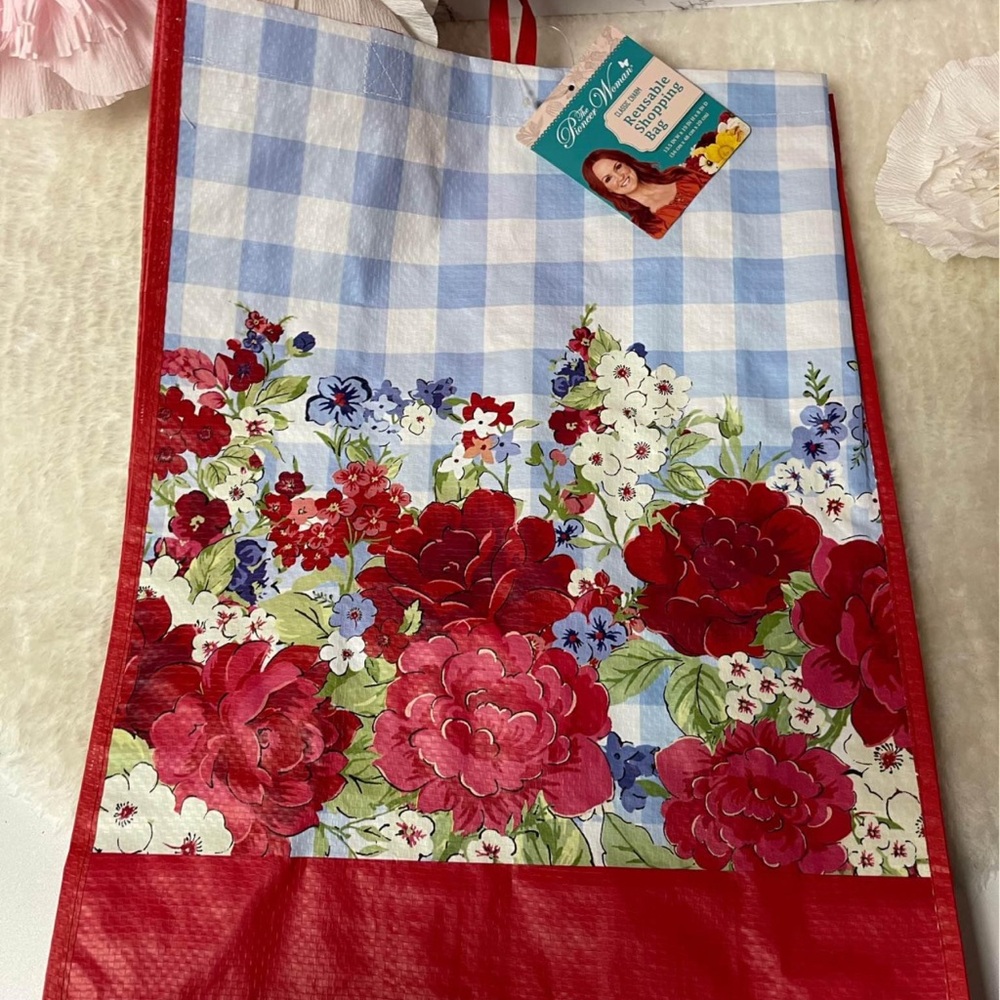 The Pioneer Woman Floral Reusable Shopping Bag